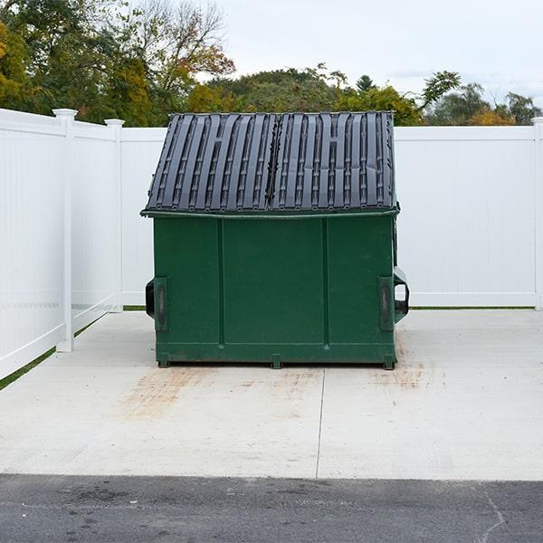 commercial dumpsters forbids certain materials from being put in their dumpsters, including hazardous waste and electronics