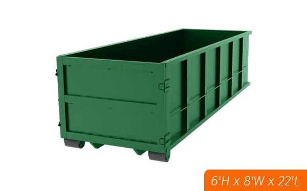 our thirty yard dumpsters can hold up to 4 tons of debris